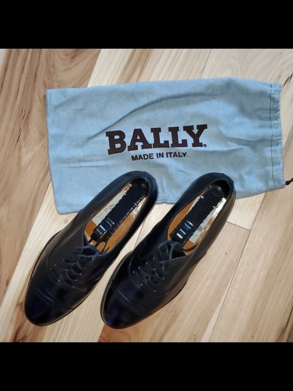 Bally 🔥Black Leather🔥 Lace-Up Oxfords🔥